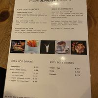 Kids menu  at Moments Cafe in Barnard Castle
