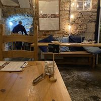 Basement seats   at Moments Cafe in Barnard Castle