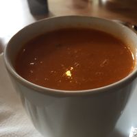 Tomato & red pepper soup  at Moments Cafe in Barnard Castle