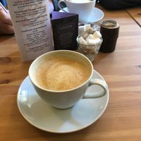 Oat, Soja and coconut hot drinks available. Lovely ,friendly and plenty of vegan options available. Even had vegan cream for hot chocolates and scones.    at Moments Cafe in Barnard Castle