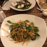 Vegan Thai style salad at La Clairière in La Petite-pierre
