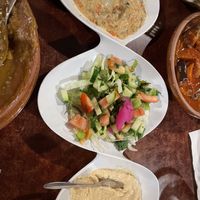 Side salad and dips  at El Attar Middle Eastern Grill in Toowoomba