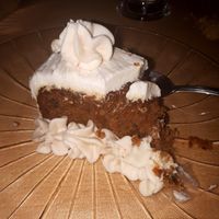 VEGAN Carrot Cake with Cream Cheese frosting (to die for) at Paliotti's Italian Restaurant in Maple Ridge