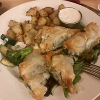 Spanakopita dinner at Paliotti's Italian Restaurant in Maple Ridge