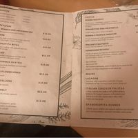 Plant based menu 2 at Paliotti's Italian Restaurant in Maple Ridge