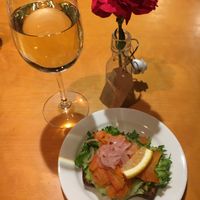 Carrot lox on rye  at Cafe Lasipalatsi in Helsinki