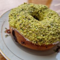 Pistachio donut! Good! at Bake My Day in Copenhagen