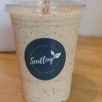 Taste of tropics smoothie at Seedling Cafe - Little Collins in Melbourne