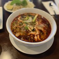 43 - Vegan HUE Spice Noodle - Bun Hue Chay
(Comes with vegan chicken, vegan shrimp, or tofu). This is very spicy and tasty. I did sweat eating this. 🔥 at LaTaste - Vietnamese Cuisine in Prattville