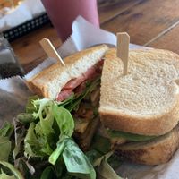 Vegan B.L.T. w. Strawberry Banana Smoothie  at Mellow Minded in Harrisburg