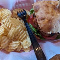 Black Bean Burger at Mellow Minded in Harrisburg