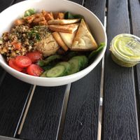 vegetarian salad with tofu and cilantro-lime vinaigrette  at Kayak Kafe - Midtown in Savannah