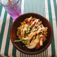 Karaage bowl at Bananeira in Yokohama