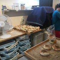 Pitas baked fresh at Yalla Vermont in Brattleboro