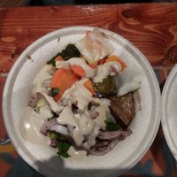 hummus bowl at Yalla Vermont in Brattleboro