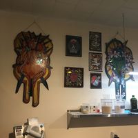 Cool art at Yalla Vermont in Brattleboro