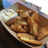 Za’atar pita fries with hummus  at Yalla Vermont in Brattleboro