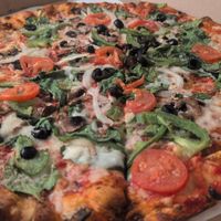 Vegan Veg-out pizza at Mellow Mushroom - International Dr in Orlando