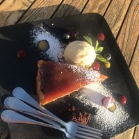 Cake + Icecream Dessert  at Terra Restaurant in Sagres