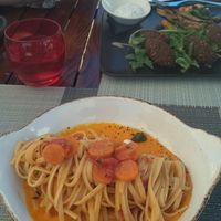 Pasta Orto y Falafel at Terra Restaurant in Sagres