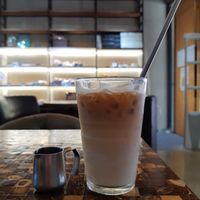 A vegan ice latte during a hot summer day :) at Milhanjum 밀한줌 - Jungang Station in Busan