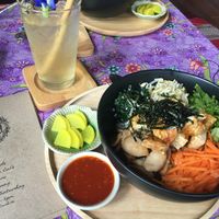 New bibimbap dish at Everflow in Koh Chang