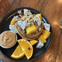 Vegan banana pancakes  at Everflow in Koh Chang