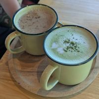 Matcha and masala chai at Everflow in Koh Chang