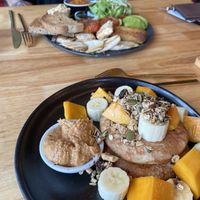 Banana pancakes, vegan English breakfast and ramen  at Everflow in Koh Chang