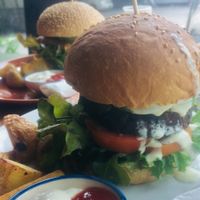 Wasabi bean burger at Everflow in Koh Chang