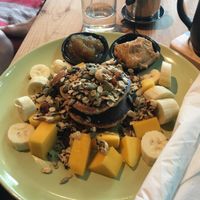 Vegan Pancakes - so amazing! Homemade peanut butter and jam at Everflow in Koh Chang