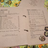 Menu at Everflow in Koh Chang