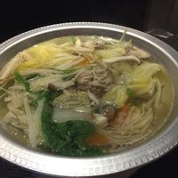 Our tofu and veggie shabu shabu. Clean eating but still flavoursome!! at Mono Cafe & Dining in Fujikawaguchiko