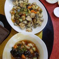 sweet and sour mushrooms at Taehwawon 태화원 in Incheon