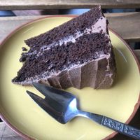 Choc cake  at Karmic Cakery in Berwick-upon-tweed