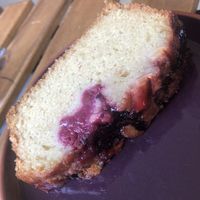 Apple and bramble cake  at Karmic Cakery in Berwick-upon-tweed