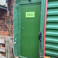 1 toilet outside at Karmic Cakery in Berwick-upon-tweed