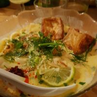 Noodles with tofu at The Hood in Paris