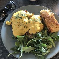 Benedick Cumberbatch (BBQ jackfruit) with hash (vg option)  at The Ambitious Act in South Melbourne