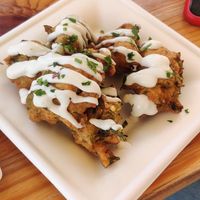 Buñuelos de Algas at AguaViento WaterWind - Food Truck in Cadiz