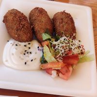 Courgette Croquettes at AguaViento WaterWind - Food Truck in Cadiz