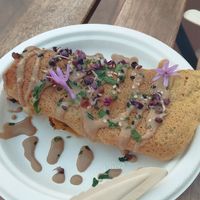 Tortilla thai style at AguaViento WaterWind - Food Truck in Cadiz