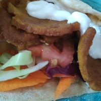 Seitan con verduras y mayonesa at AguaViento WaterWind - Food Truck in Cadiz