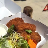 Homemade pumpkin croquettes at AguaViento WaterWind - Food Truck in Cadiz
