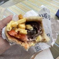 Vegan Souvlaki Meatball Wrap £7.50  at The Real Greek - Covent Garden in London