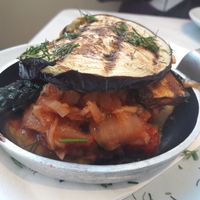 Vegan moussaka at The Real Greek - Covent Garden in London