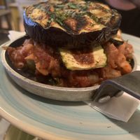Vegan moussaka at The Real Greek - Soho in London