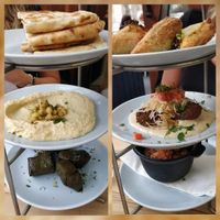 Selection of mezze at The Real Greek - Stratford in East London