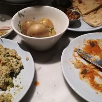 Various dishes at The Real Greek - Stratford in East London