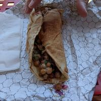 Schwarma wrap at Harmony Plant Fare in Cincinnati